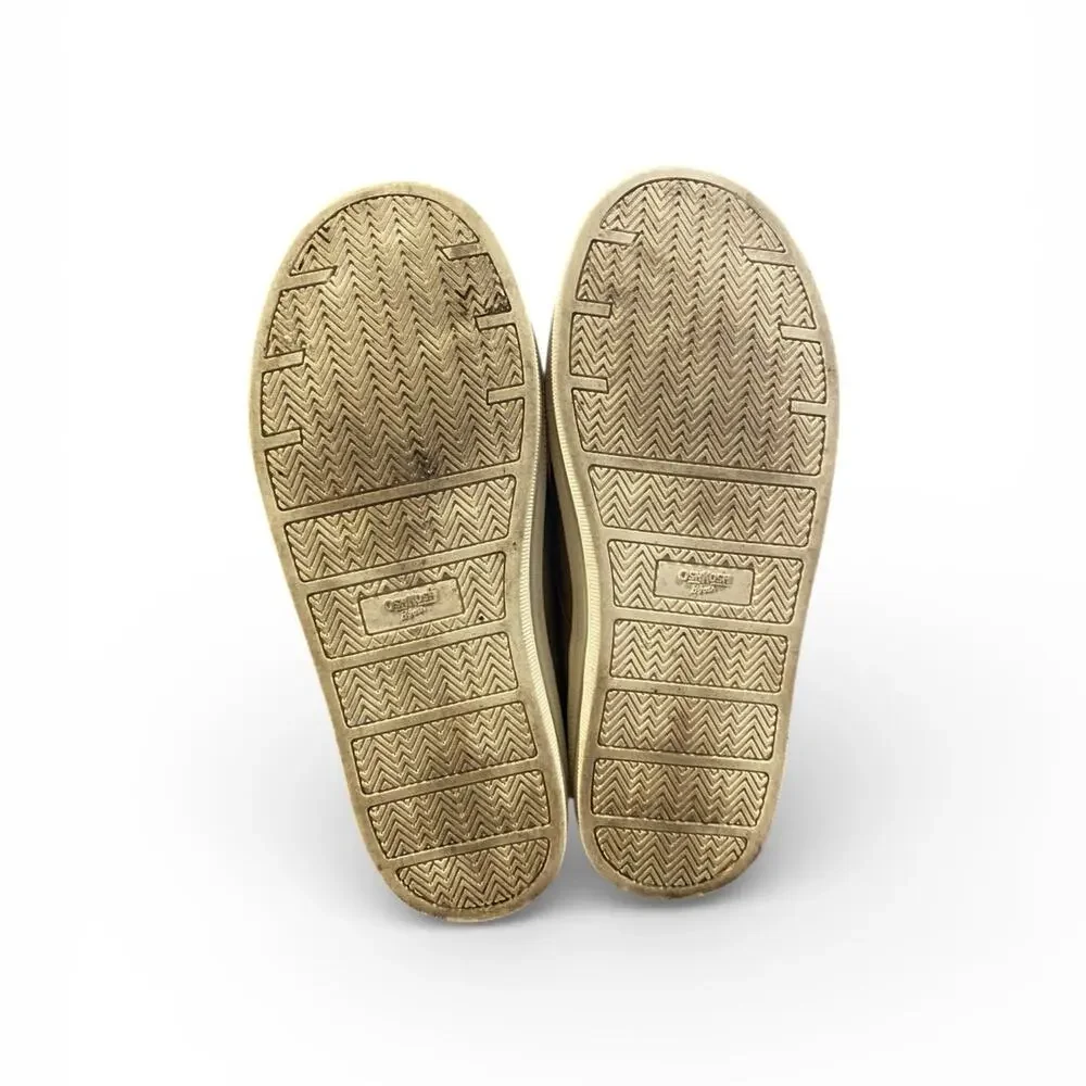 Osh Kosh Bgosh Putney Oxfords Shoes Boys Toddler Size 2 Tan Olive Faux Suede
